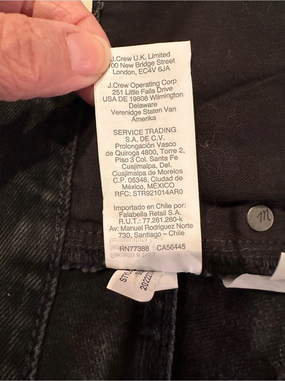 Madewell Black Denim Mini Skirt with Front Zipper - Picture 10 of 11